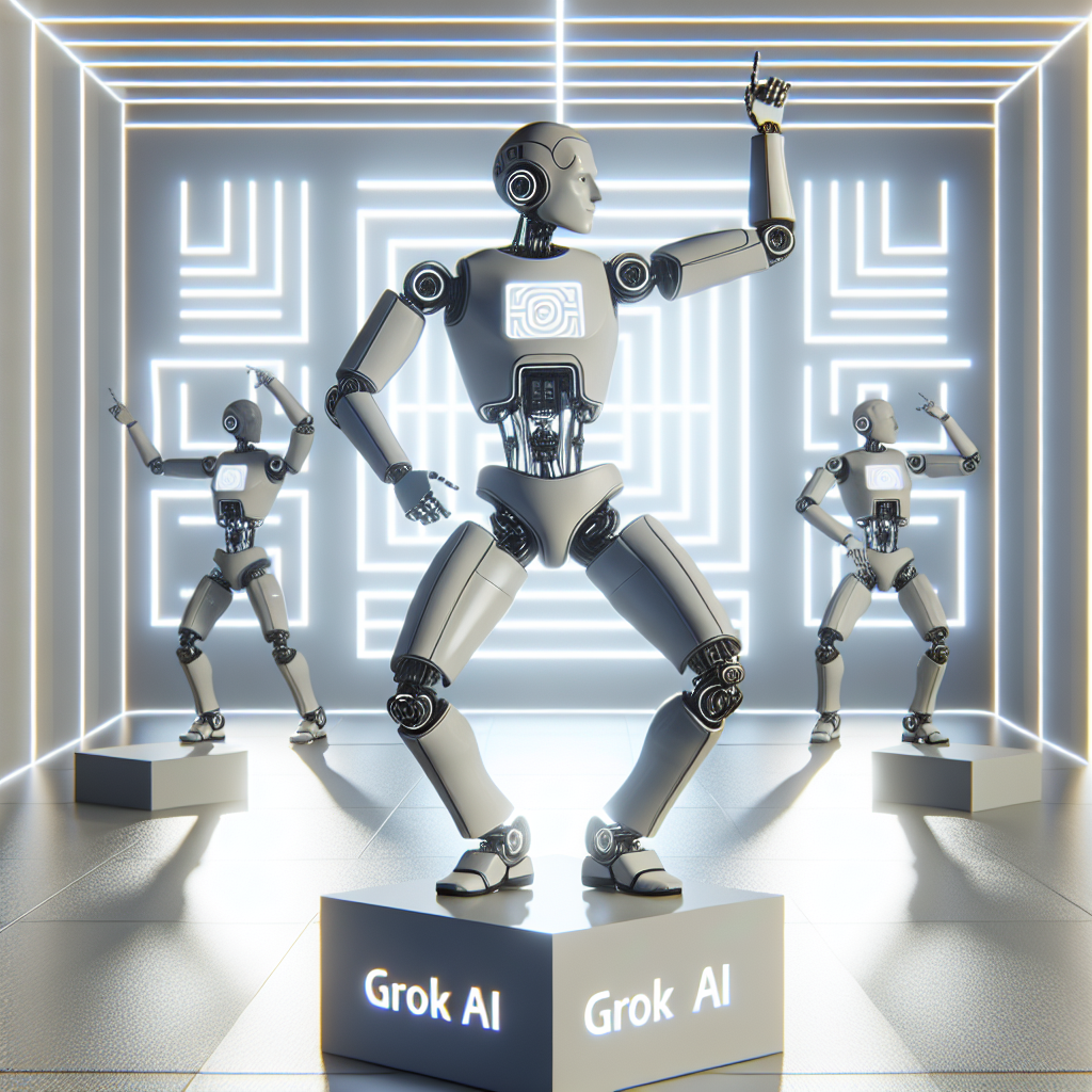 Grok Statues Dancing Blank Meme Template
