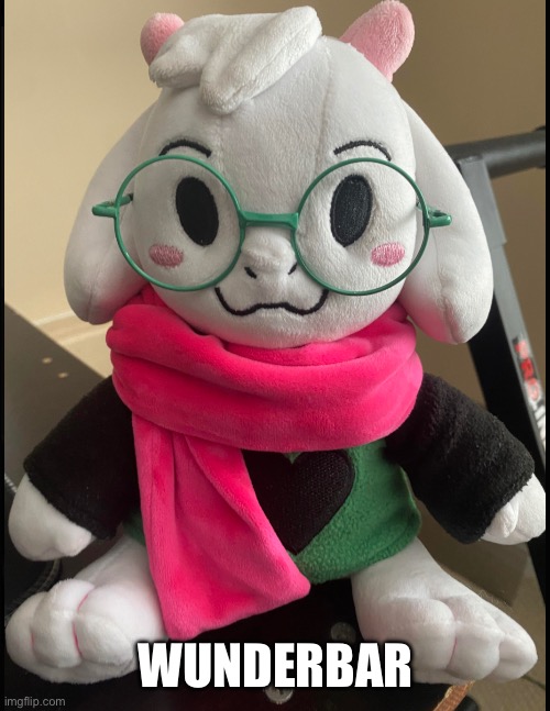 Marketable plushie Ralsei | WUNDERBAR | made w/ Imgflip meme maker