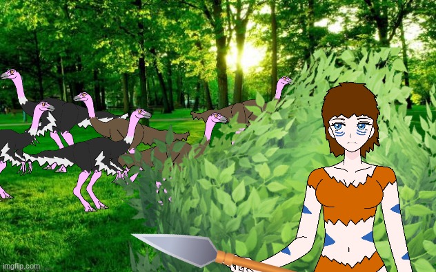 Neanderthal hunting.mp3 | image tagged in isla phanero,paleoverse,eoiverse | made w/ Imgflip meme maker
