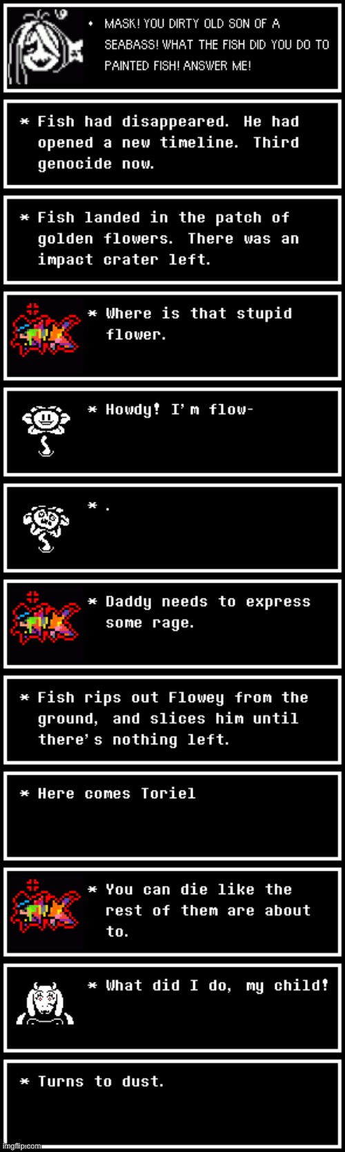 Fish goes on a genocide?! | made w/ Imgflip meme maker