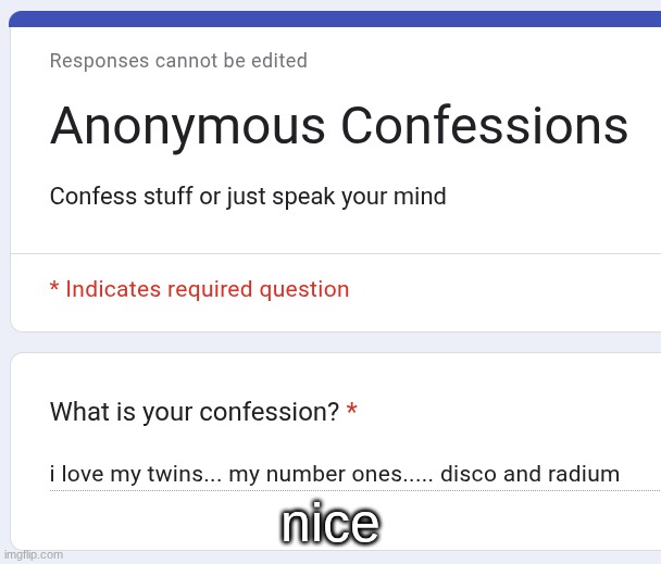 nice | made w/ Imgflip meme maker