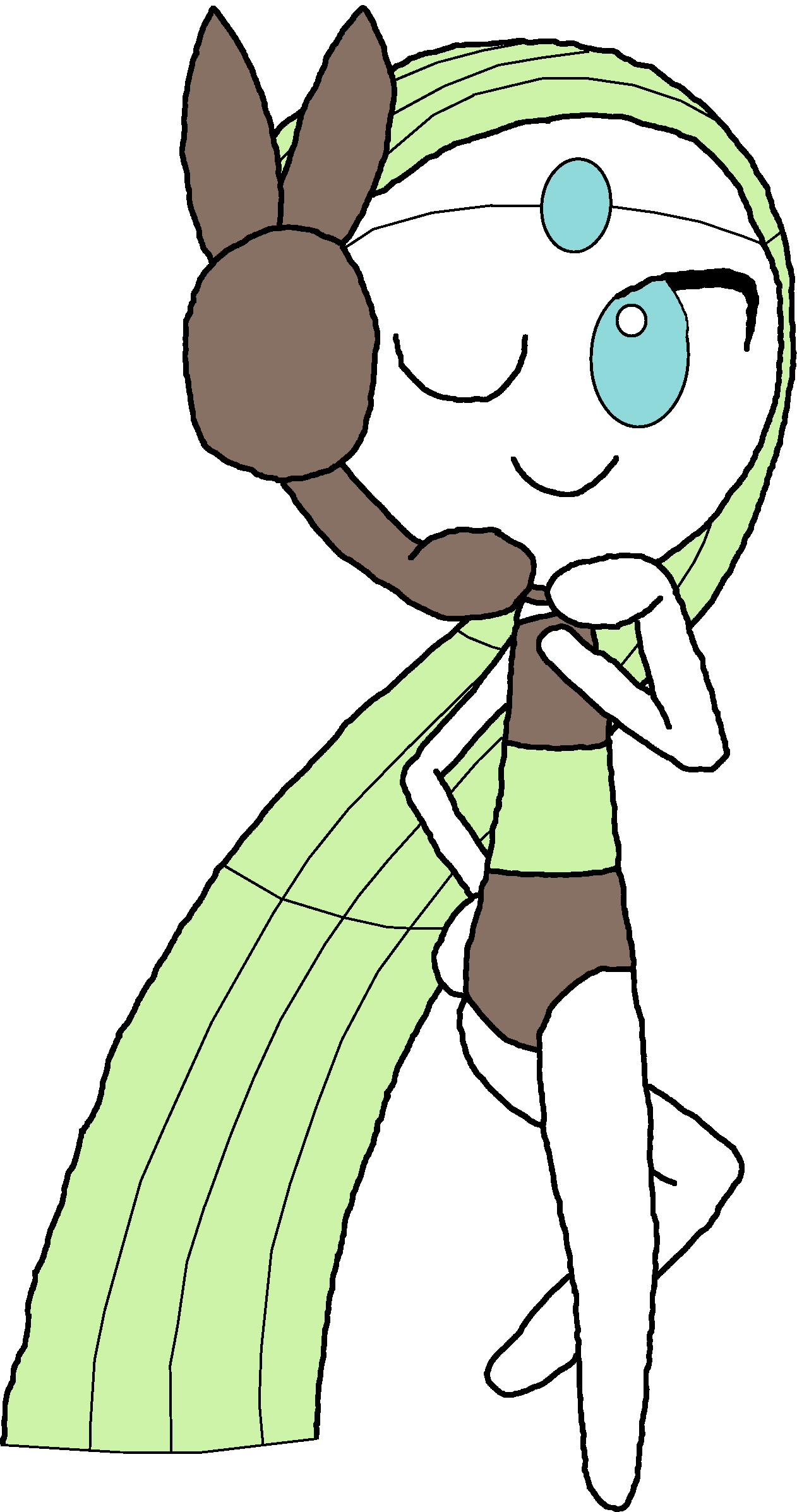 Meloetta Swimsuit 2 Blank Meme Template