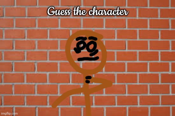 Hint: he can't breathe | Guess the character | image tagged in brick wall | made w/ Imgflip meme maker