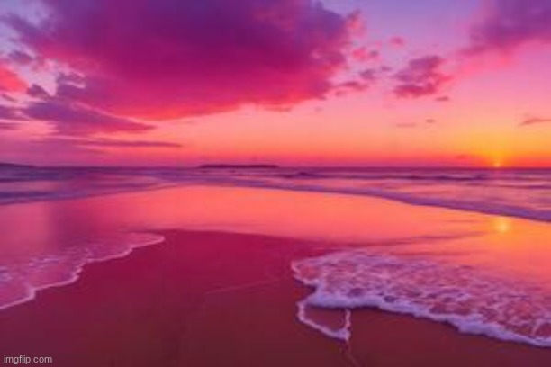 Pink Sunset | image tagged in sunset,pink | made w/ Imgflip meme maker