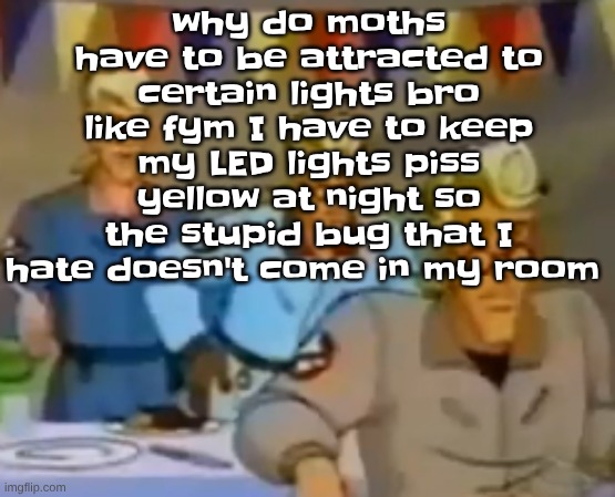 mitosis | why do moths have to be attracted to certain lights bro like fym I have to keep my LED lights piss yellow at night so the stupid bug that I hate doesn't come in my room | image tagged in mitosis | made w/ Imgflip meme maker