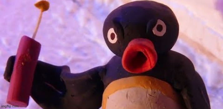 Pingu with a stick of dynamite | image tagged in pingu with a stick of dynamite | made w/ Imgflip meme maker