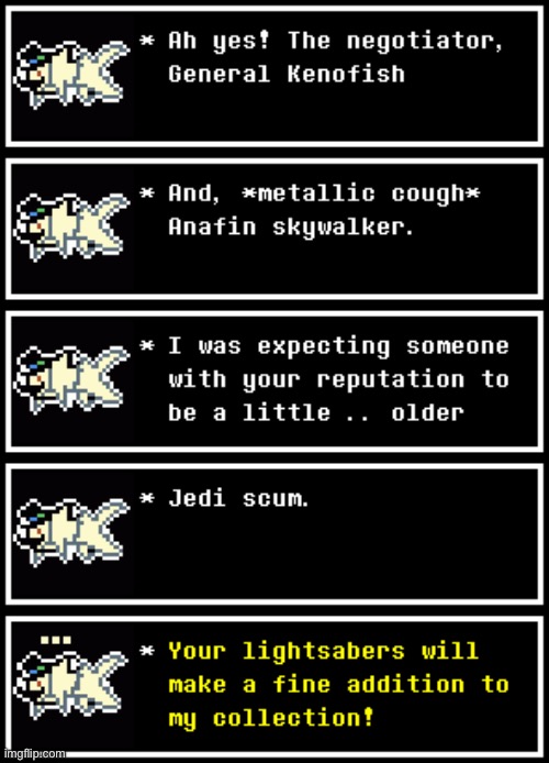General Fishveous, the first cyborg fish | made w/ Imgflip meme maker