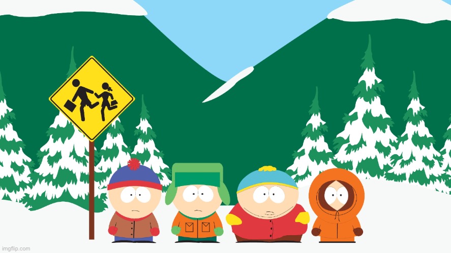 The Boys at the South Park Bus Stop | image tagged in the boys at the south park bus stop | made w/ Imgflip meme maker