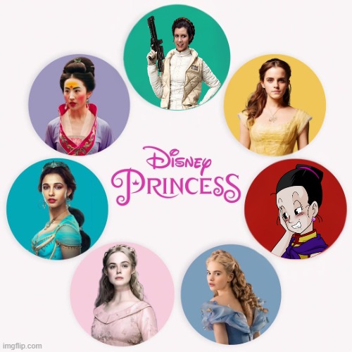 disney live action princess | image tagged in disney live action princess,disney princesses,live action remakes,royals,dragon ball z,leia | made w/ Imgflip meme maker