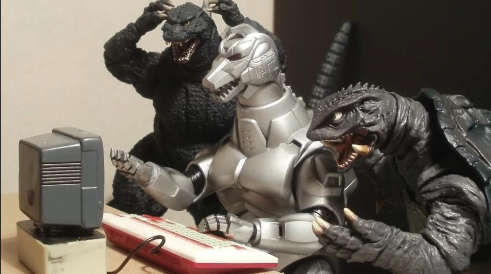 Godzilla Freakout Blank Meme Template