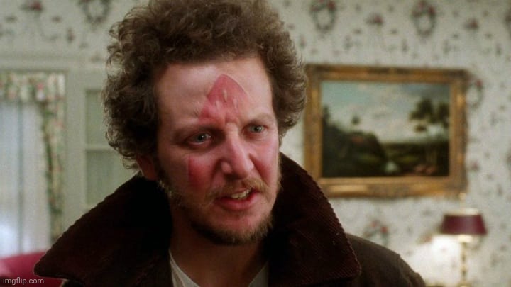 Marv Home Alone Christmas | image tagged in marv home alone christmas | made w/ Imgflip meme maker
