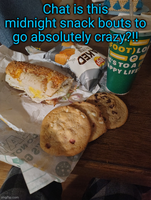 I'ma go absolute alpha wolf on this | Chat is this midnight snack bouts to go absolutely crazy?!! | made w/ Imgflip meme maker