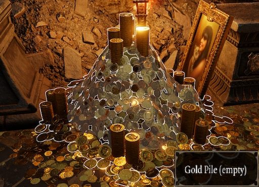Gold Pile (empty) Blank Meme Template