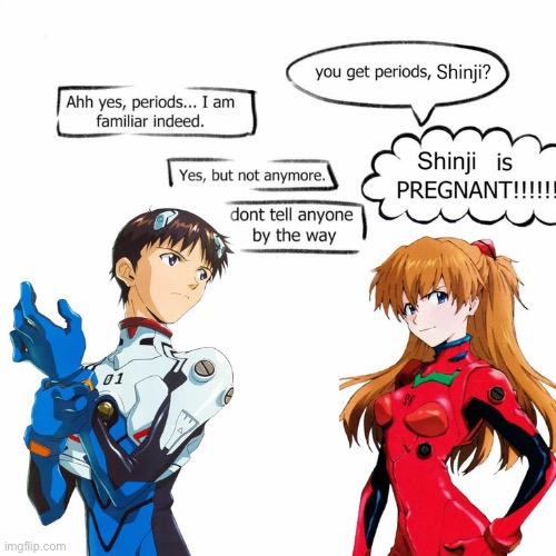 image tagged in idkwhothisbelongstolikewhtdoiaddatthecredits,neon genesis evangelion,evangelion,shinji ikari,asuka langley soryu | made w/ Imgflip meme maker