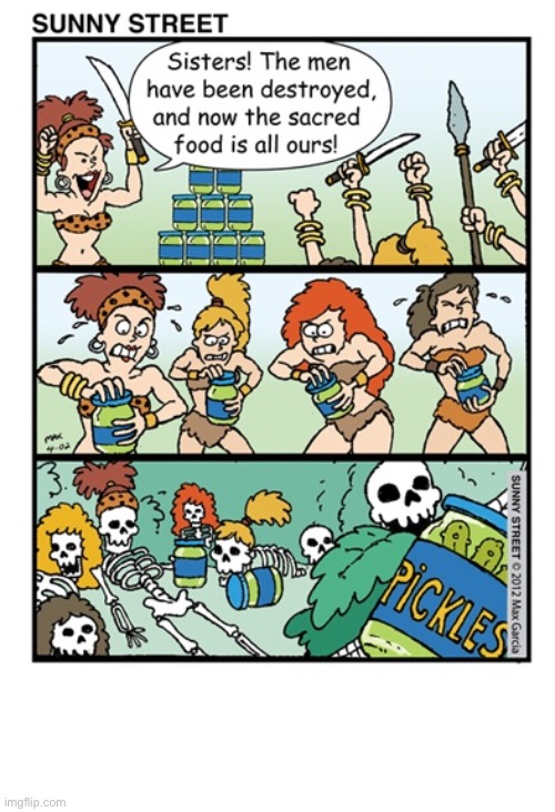 image tagged in comics,sunny street,amazons,pickle jar | made w/ Imgflip meme maker