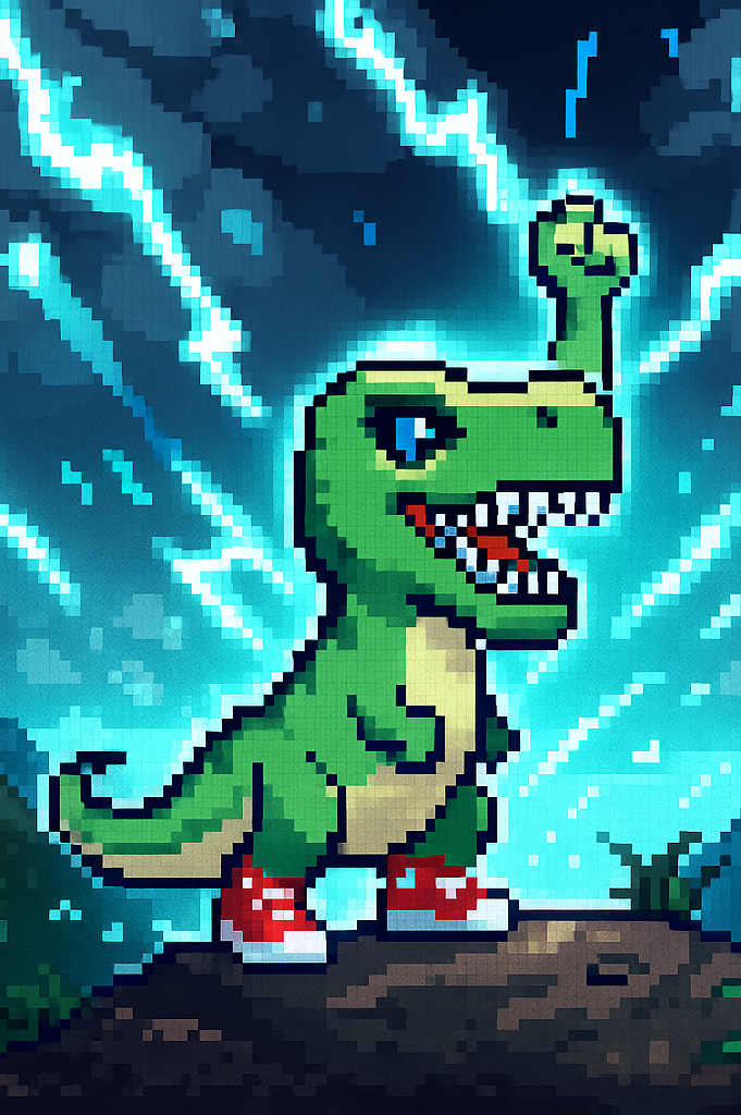 Angry dino Blank Meme Template