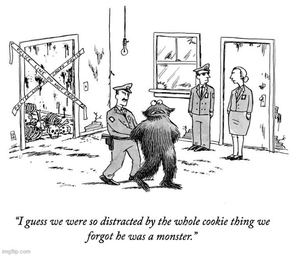 He's a Monster | image tagged in comics | made w/ Imgflip meme maker