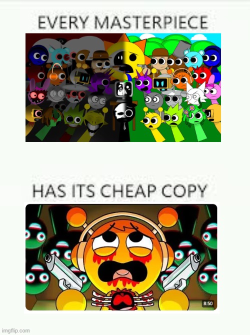 *error 404 no title brainstormin | image tagged in every masterpiece has its cheap copy | made w/ Imgflip meme maker