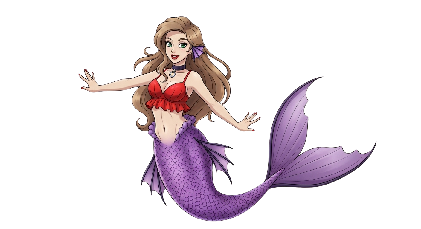 oleana mermaid 2 Blank Meme Template