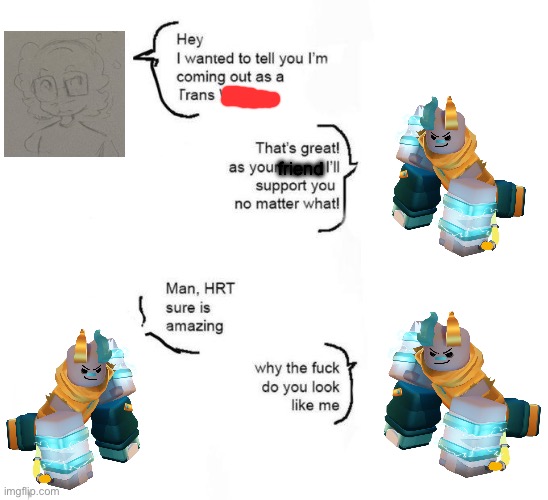Me when I go beast mode idk I’ve never played phighting | friend | image tagged in i support your transition why do you look like me meme | made w/ Imgflip meme maker