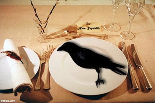 eating crow | image tagged in eating crow | made w/ Imgflip meme maker