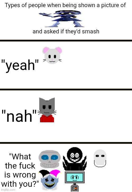 would they smash | image tagged in would they smash | made w/ Imgflip meme maker