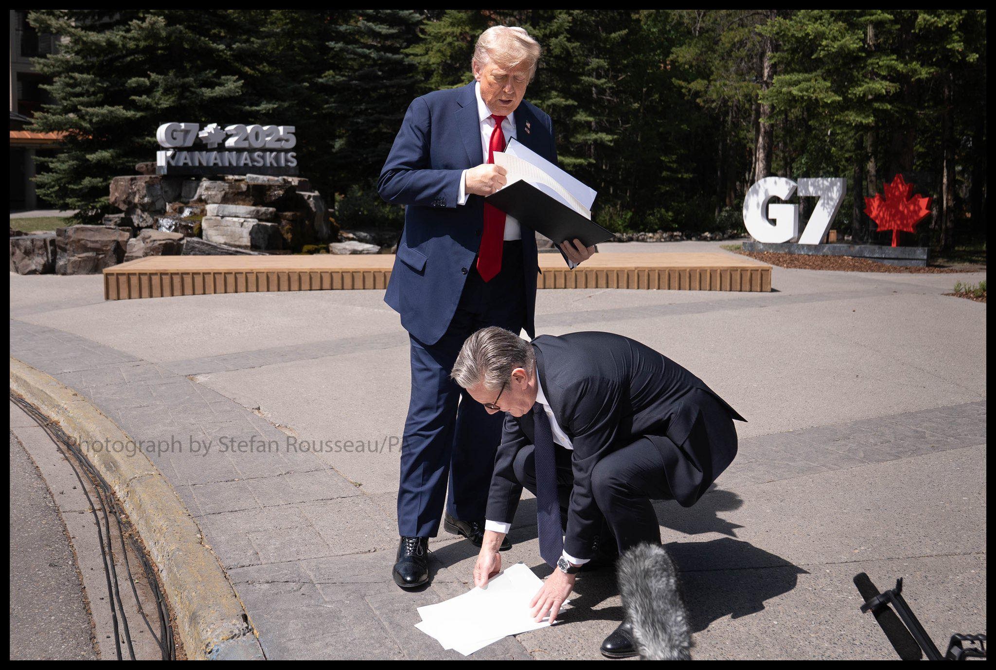 trump starmer Blank Meme Template