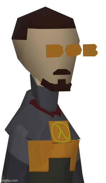 Gordon freeman as a planet dob NPC | made w/ Imgflip meme maker