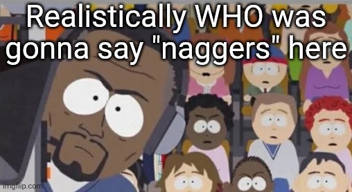 barely anyone knows that word even exists | Realistically WHO was gonna say "naggers" here | made w/ Imgflip meme maker