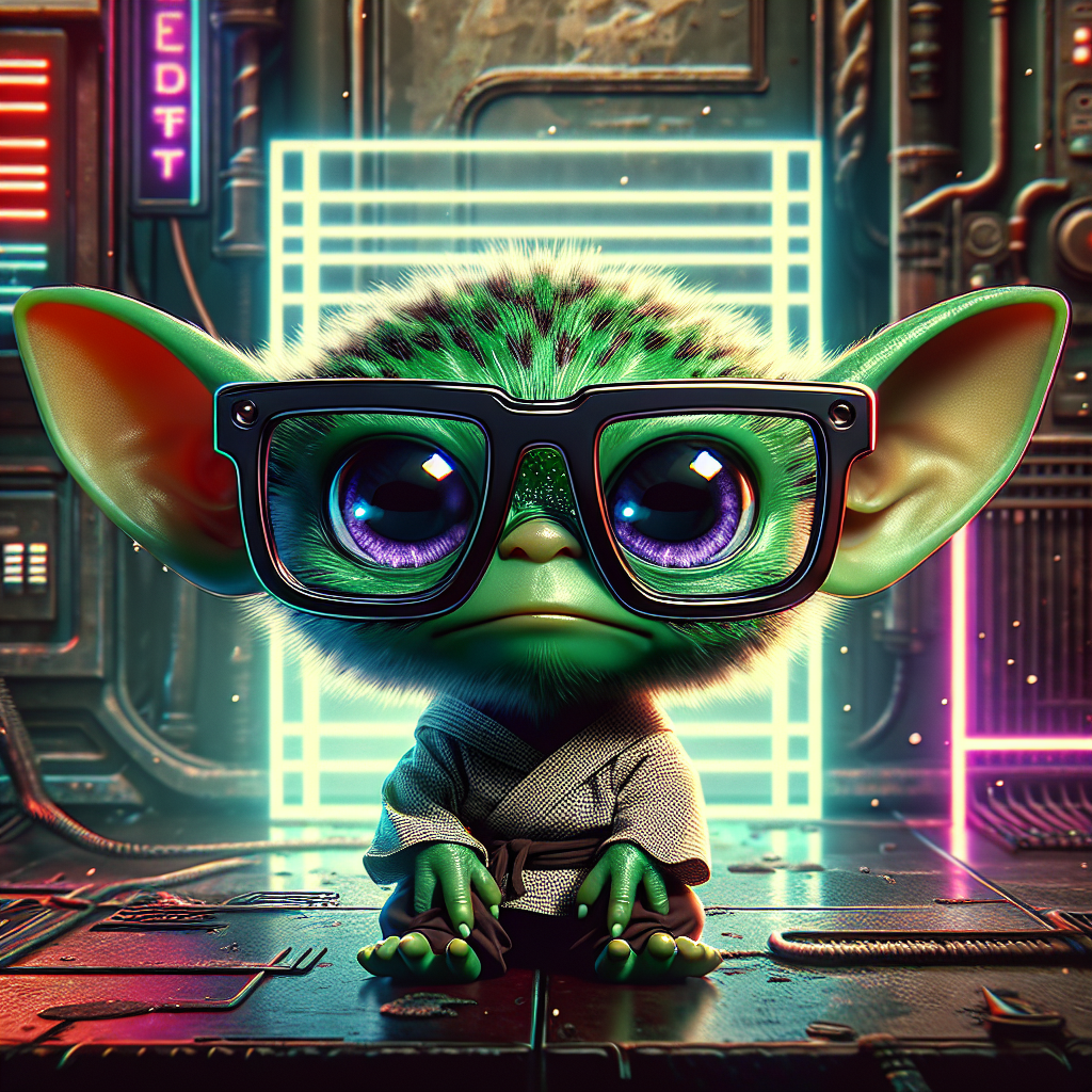 yoda with cool meme glasses Blank Meme Template