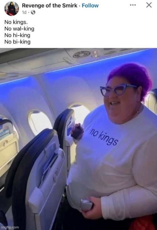 [can't insert a title without being political] | image tagged in -king | made w/ Imgflip meme maker