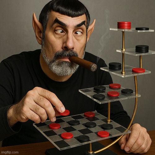 3D Checkers | image tagged in funny | made w/ Imgflip meme maker