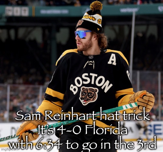 Oilers lose again, Panthers win their second straight | Sam Reinhart hat trick
It’s 4-0 Florida with 6:34 to go in the 3rd | image tagged in pasta | made w/ Imgflip meme maker