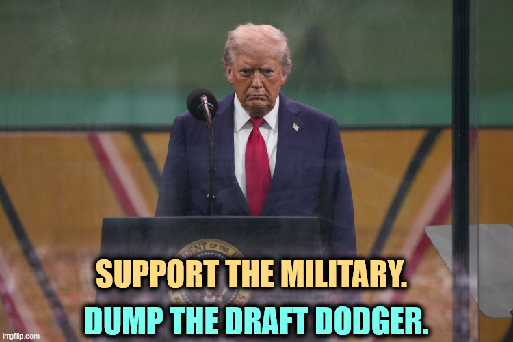 The $45 million mis-fire. | SUPPORT THE MILITARY. DUMP THE DRAFT DODGER. | image tagged in trump,draft,dodger,military,chicken,taco | made w/ Imgflip meme maker