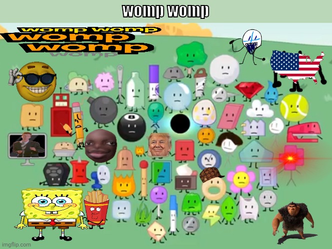 battle for Battle for womp womp | womp womp | image tagged in damn bro you got the whole contestants laughing | made w/ Imgflip meme maker