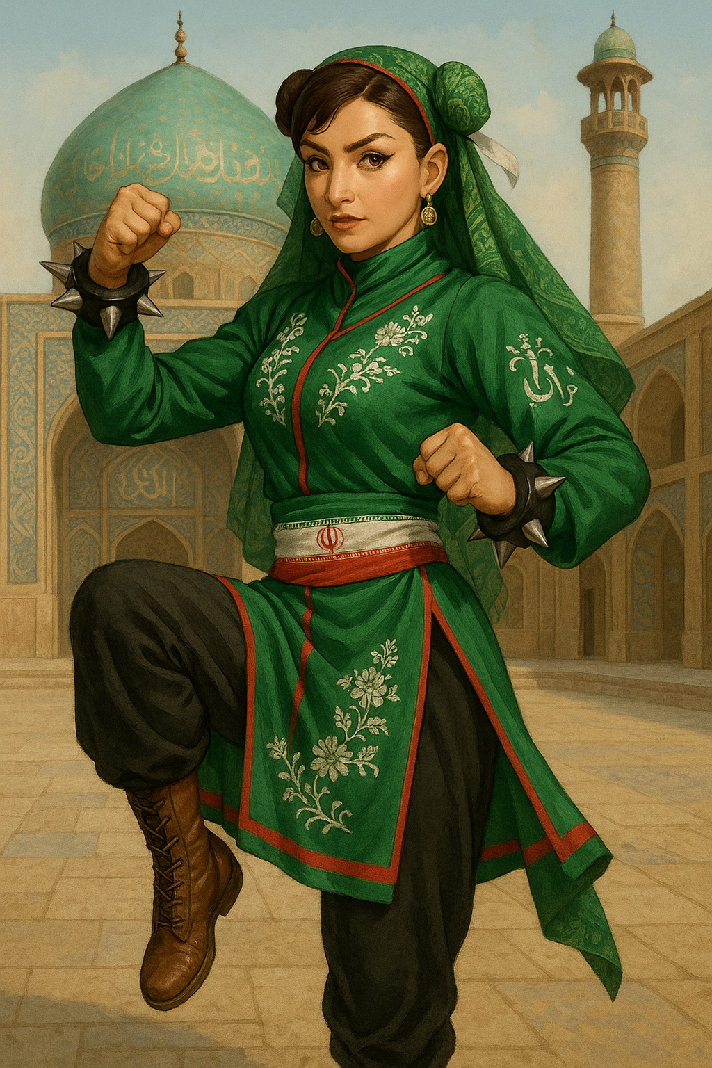 Iran chun li Blank Meme Template