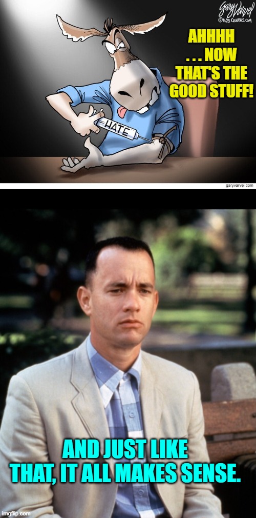 Answers so many questions. | AHHHH . . . NOW THAT'S THE GOOD STUFF! AND JUST LIKE THAT, IT ALL MAKES SENSE. | image tagged in yep | made w/ Imgflip meme maker
