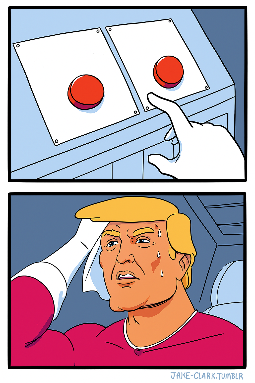 Button Choice - Trump Blank Meme Template