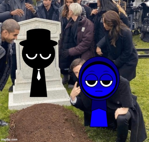 Grant Gustin over grave | image tagged in grant gustin over grave,sprunki,jevin,black | made w/ Imgflip meme maker