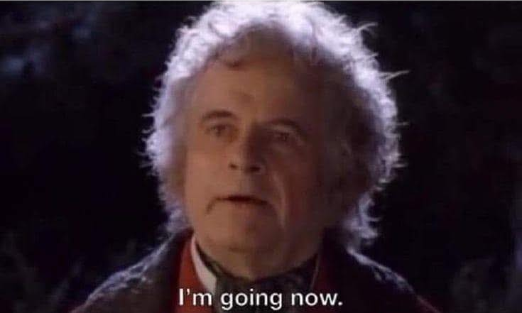 I'm going now. Blank Meme Template