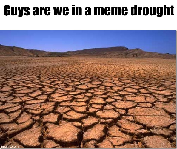 I swear I don't know who the funk I am | Guys are we in a meme drought | image tagged in parched earth | made w/ Imgflip meme maker