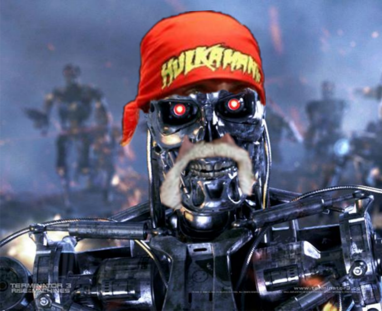Hulk Hogan Terminator Blank Meme Template