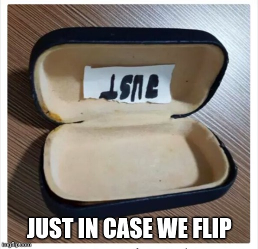 Help me just in case | JUST IN CASE WE FLIP | image tagged in help me just in case | made w/ Imgflip meme maker