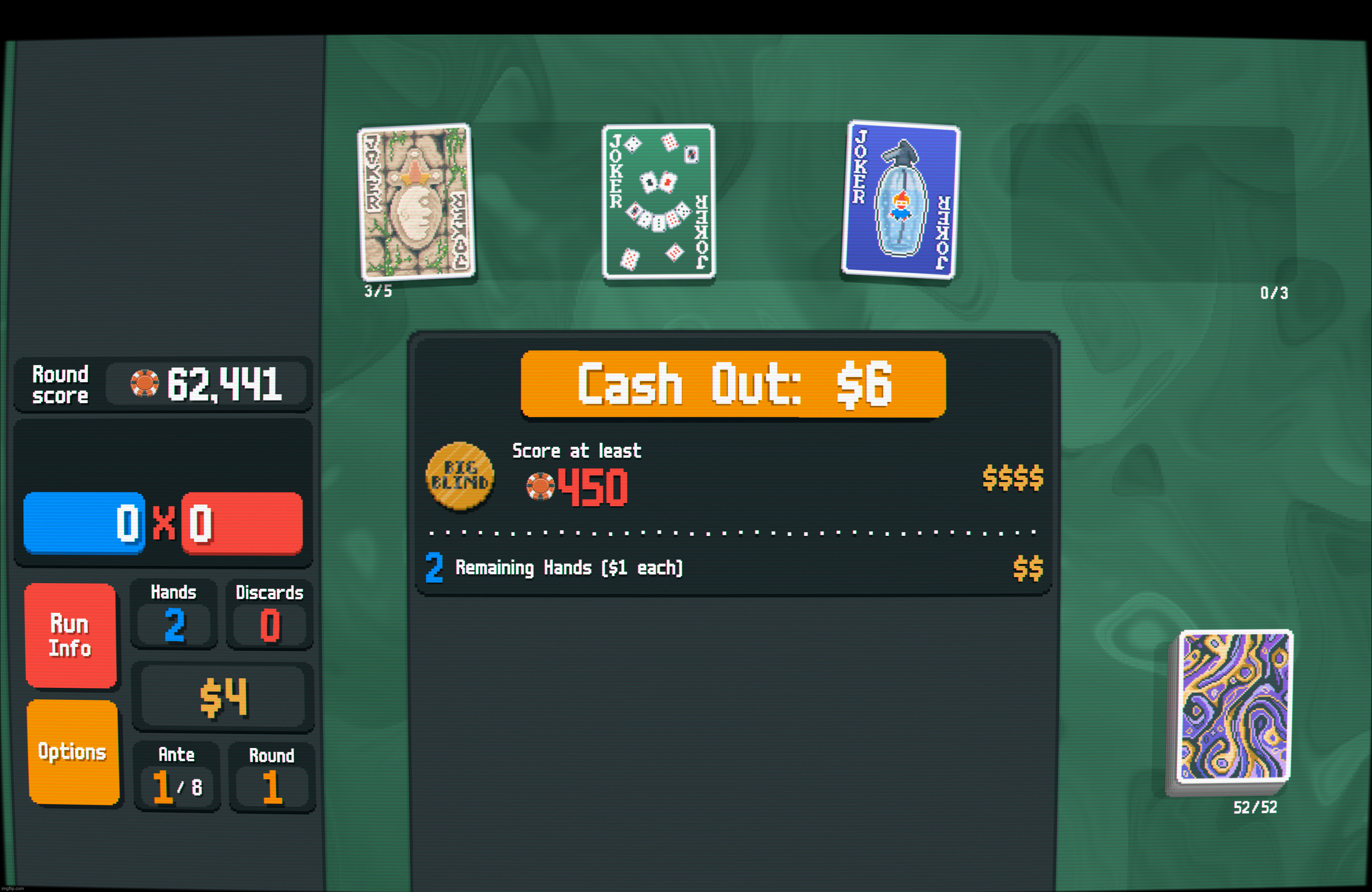62k chips ante 1 balatro | made w/ Imgflip meme maker