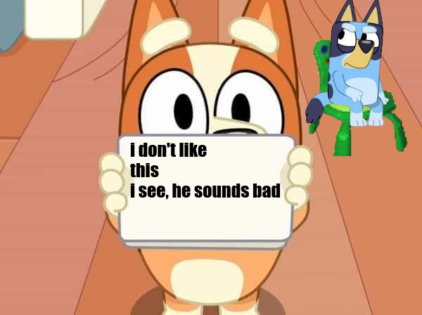 Bingo dont like this Blank Meme Template