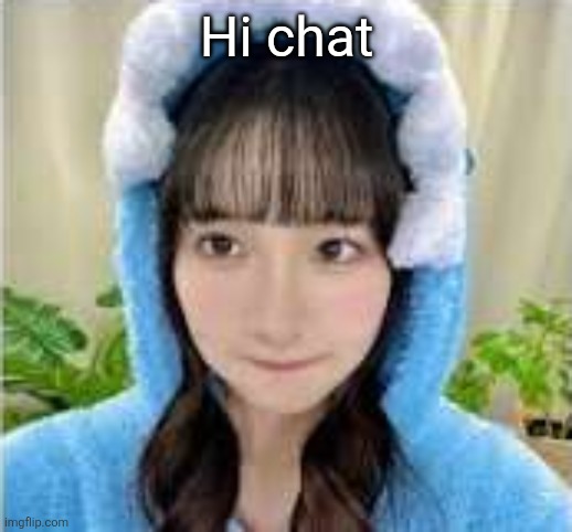 brainless  goober | Hi chat | image tagged in brainless goober | made w/ Imgflip meme maker