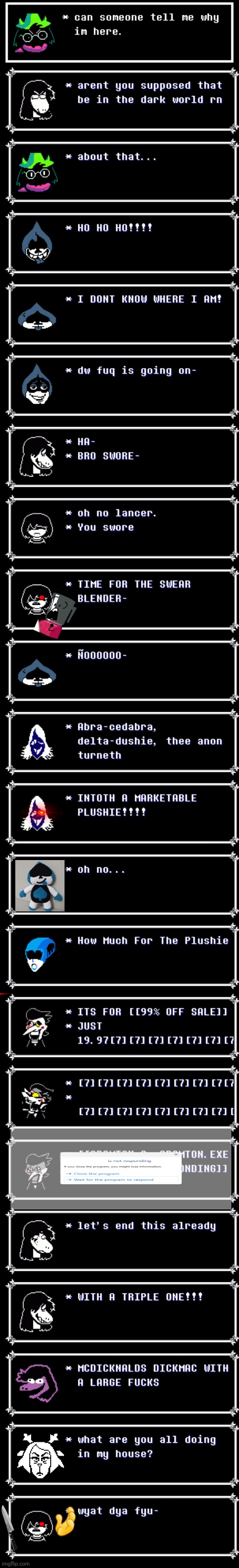 mmmh tasty | image tagged in deltarune,memes | made w/ Imgflip meme maker