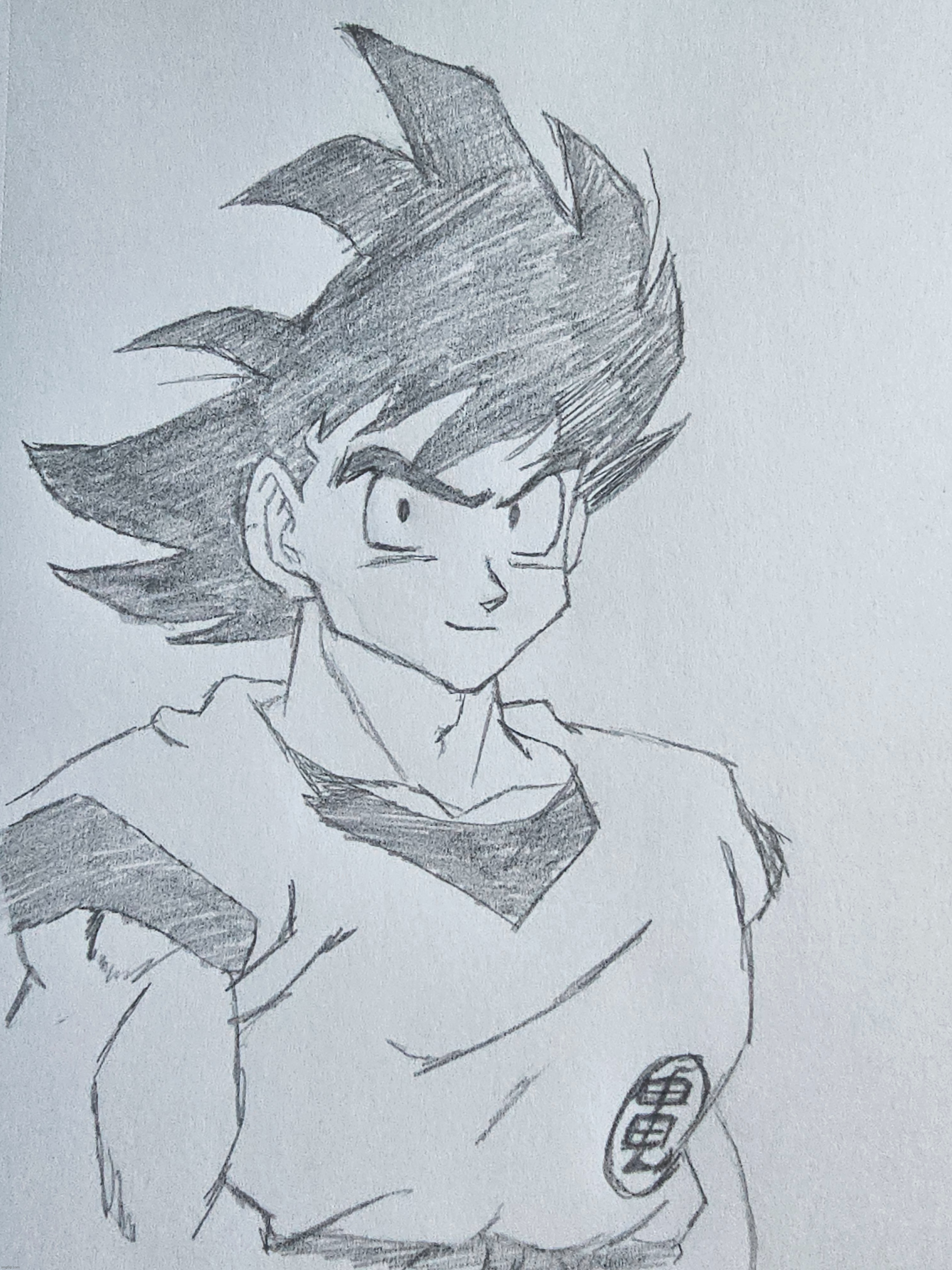 How yall been? | image tagged in goku,dragon ball z,drawing,sketch | made w/ Imgflip meme maker