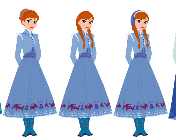 Anna's Holiday Winter Christmas Wardrobe Blank Meme Template