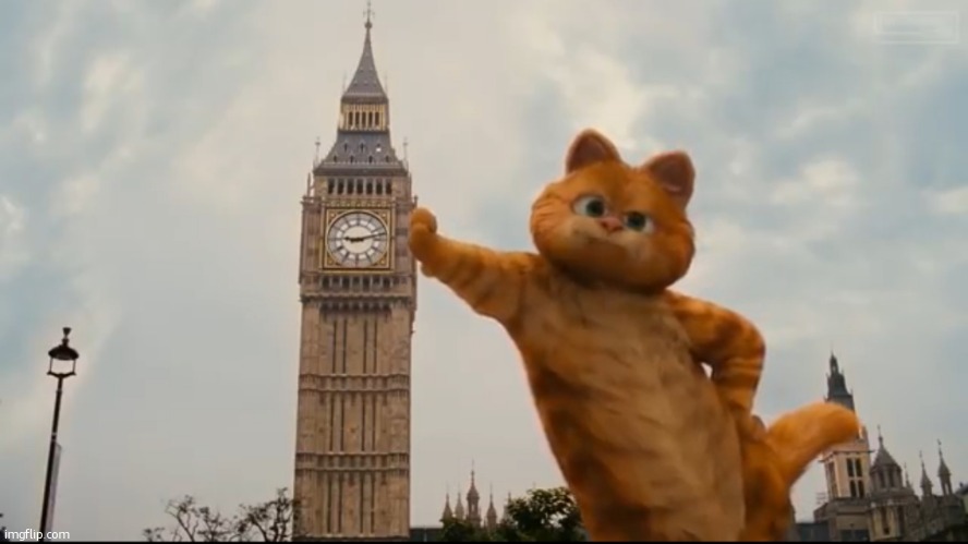 Garfeild Big Ben | image tagged in garfeild big ben | made w/ Imgflip meme maker